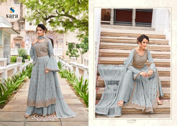 Sara Maahi Heavy Georgette Designer Embroidery Suit Collection